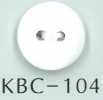 KBC-104 BIANCO SHELL 2 Hole Flat Shell Button