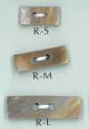R 2-hole Rectangular Shell Button