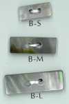B 2-hole Rectangular Shell Button