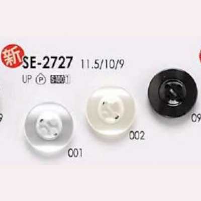 SE2727 Polyester Resin 4-hole Button With Front Holes