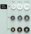 KBC-8530 4 Hole 3MM Thick Hollow Shell Button