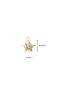 AKP8480N Rhinestone Star-shaped Zipper Point (Puller) IRIS Sub Photo