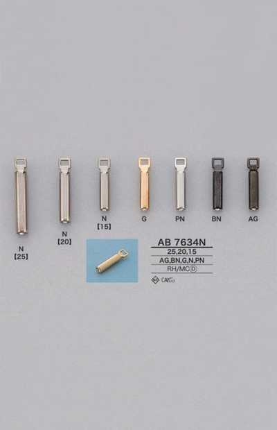 AB7634N Rhinestone Cylindrical Zipper Pull Tab