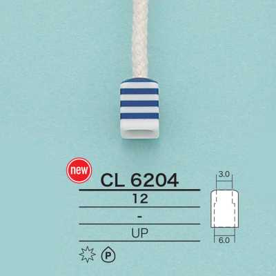 CL6204 Square Cord End (Horizontal Stripe)
