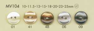 MV104 DAIYA BUTTONS 2-hole Flat Shell Polyester Buttons