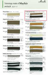 メイフェア(芯なし4ツ折ループ) Mayfair Tape (Coreless 4-fold Loop)[Ribbon Tape Cord] Asahi Bias(Watanabe Fabric Industry) Sub Photo