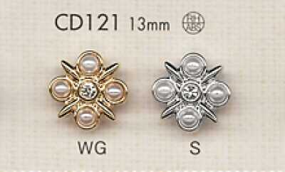 CD121 Rhinestone Bijou Button