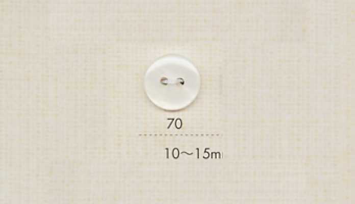 70 DAIYA BUTTONS Two-Hole Flat Shell-Look Polyester Button