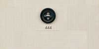 444 DAIYA BUTTONS Four-hole Buffalo Horn Style Polyester Button (Black)