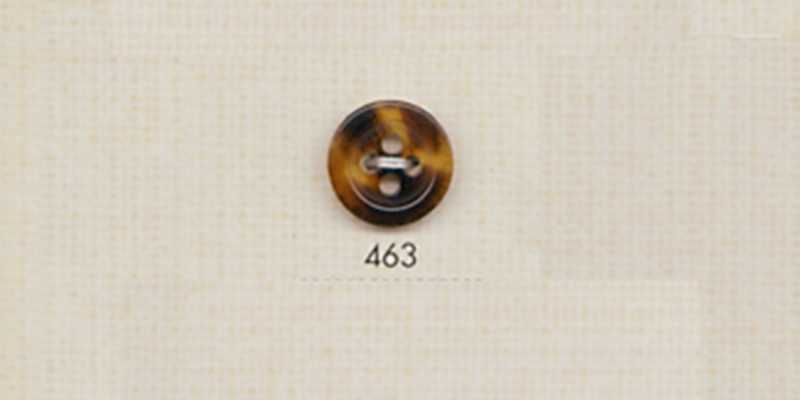 463 DAIYA BUTTONS Four-hole Buffalo-style Polyester Button (Brown)
