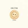 OW-7700 Flower Motif Wood Button