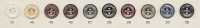 OP130 Elegant And Gorgeous 4-hole Polyester Button DAIYA BUTTON(DAIYA BUTTON) Sub Photo