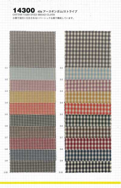 14300 40s Earth Gingham/Stripe