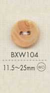 BXW104 Natural Material Wood 2 Hole Button
