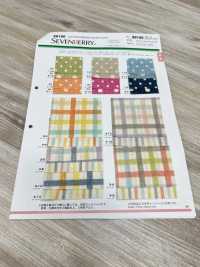 88180 SEVENBERRY W Gauze Polka Dot Check Stripe[Textile / Fabric] VANCET Sub Photo