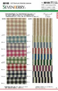 88185 Linen Cotton Linen Canvas Polka Dot Check Stripe[Textile / Fabric] VANCET Sub Photo