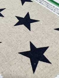 88187 Linen Cotton Linen Canvas Polka Dot Star Stripe[Textile / Fabric] VANCET Sub Photo