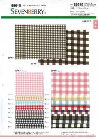 88610 SEVENBERRY 20s Twill Polka Dot Stripe Plaid[Textile / Fabric] VANCET Sub Photo