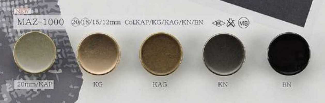 MAZ-1000 Metal Simple Button For Shirts And Jackets