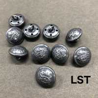 MA-1173 Heraldic Pattern Metal Back Foot Button IRIS Sub Photo