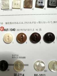 NUT-1040 Natural Material Nut Cat Eye 2-Hole Button IRIS Sub Photo