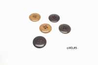 NUT-910 Natural Material Nut 4 Hole Button IRIS Sub Photo