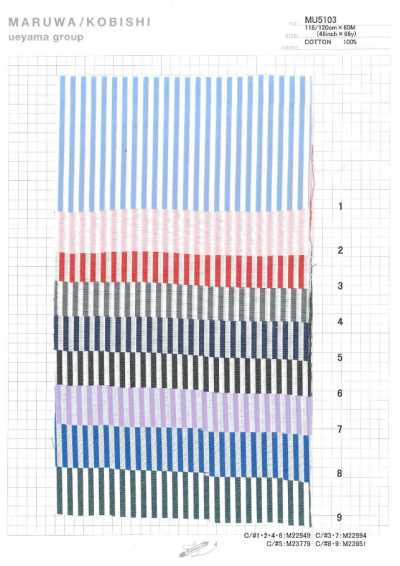 MU5103OG Typewriter Cloth Stripe