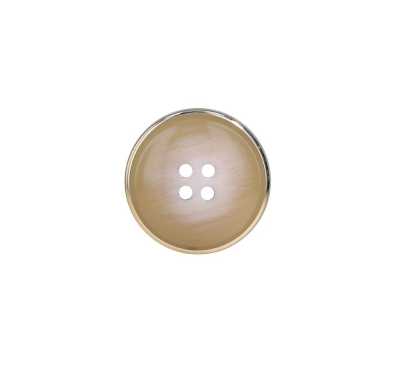 RVS1015F Polyester Resin/aluminum 4-hole Button With Exposed Holes