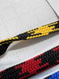CDP-01F(M) Houndstooth Cord 8MM[Ribbon Tape Cord] Cordon Sub Photo