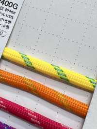 QR-400G 4MM Polyester 4-Point Cord[Ribbon Tape Cord] Cordon Sub Photo