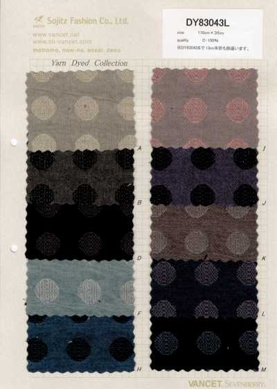DY83043L Standard Yarn-dyed Fabric (Dobby Big Dot)
