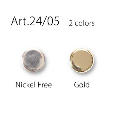 24/05 Plain Metal Button
