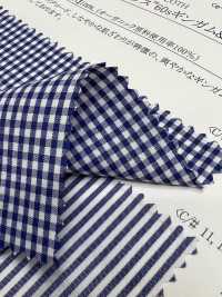 14252 Yarn-dyed Organic Cotton 60 Thread Broadcloth Gingham & Stripes[Textile / Fabric] SUNWELL Sub Photo