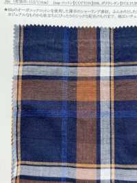 35461 Yarn Dyed 60s Organic Cotton Shirring Multi-check[Textile / Fabric] SUNWELL Sub Photo