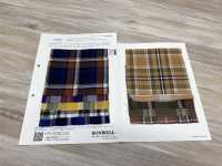 35461 Yarn Dyed 60s Organic Cotton Shirring Multi-check[Textile / Fabric] SUNWELL Sub Photo
