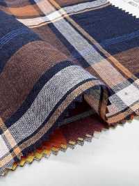 35461 Yarn Dyed 60s Organic Cotton Shirring Multi-check[Textile / Fabric] SUNWELL Sub Photo