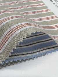 35463 Yarn Dyed 60s Organic Cotton Shirring Marine Stripe[Textile / Fabric] SUNWELL Sub Photo