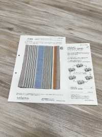 35464 Yarn-dyed 60 Thread Organic Cotton Shirring Big Multi-stripe[Textile / Fabric] SUNWELL Sub Photo