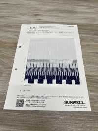 14197 Yarn 100/2 Stripe Blue Series[Textile / Fabric] SUNWELL Sub Photo