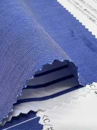 14261 Yarn-dyed Cotton/nylon Stretch Chambray & Stripes[Textile / Fabric] SUNWELL Sub Photo