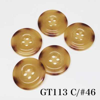 GT113 Buffalo Horn-look Polyester Button