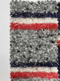 26010 Yarn-dyed Jazz NEP Multi-horizontal Stripe Fuzzy[Textile / Fabric] SUNWELL Sub Photo