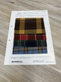 26213 Yarn-dyed Cotton / Wool Lawn Tartan Check[Textile / Fabric] SUNWELL Sub Photo