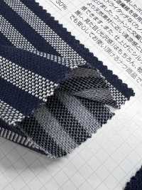 399 T / C Moss Stitch Horizontal Stripes Water Absorption And Quick Drying[Textile / Fabric] VANCET Sub Photo