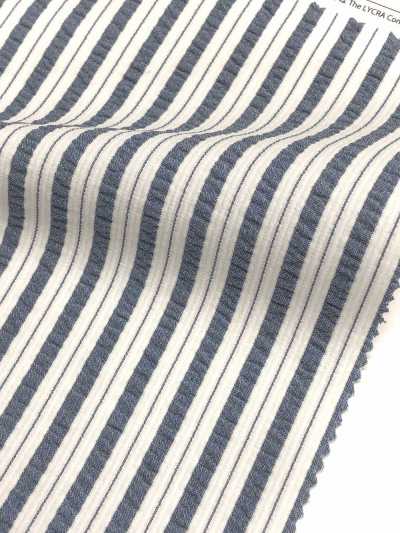 KKF8586-W-1 Seersucker Stretch Wide Stripe[Textile / Fabric] Uni Textile Sub Photo