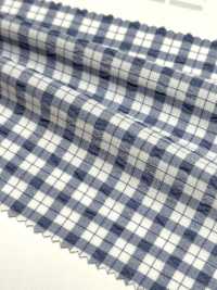 KKF8586-W-2 Seersucker Stretch Wide Width Check[Textile / Fabric] Uni Textile Sub Photo