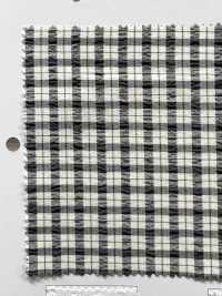 KKF8586-W-2 Seersucker Stretch Wide Width Check[Textile / Fabric] Uni Textile Sub Photo