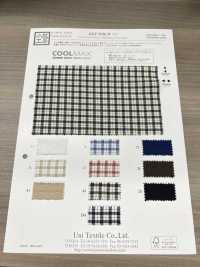 KKF8586-W-2 Seersucker Stretch Wide Width Check[Textile / Fabric] Uni Textile Sub Photo