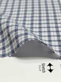 KKF8586-W-2 Seersucker Stretch Wide Width Check[Textile / Fabric] Uni Textile Sub Photo