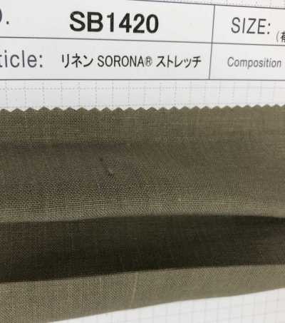 SB1420 Linen SORONA® Stretch[Textile / Fabric] SHIBAYA Sub Photo